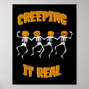 Poster Engraçado Chorando Realmente Esqueleto Halloween J