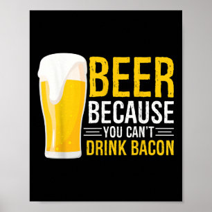 Poster Engraçado Churrasco De Cerveja, Porque Não Pode Dr