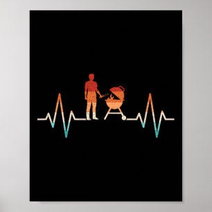 Poster Engraçado Churrasco do telhado do Grill Barbecue G