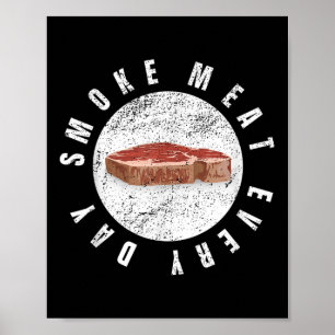 Poster Engraçado Churrasco Fumador Acessório Pitmaster Pa
