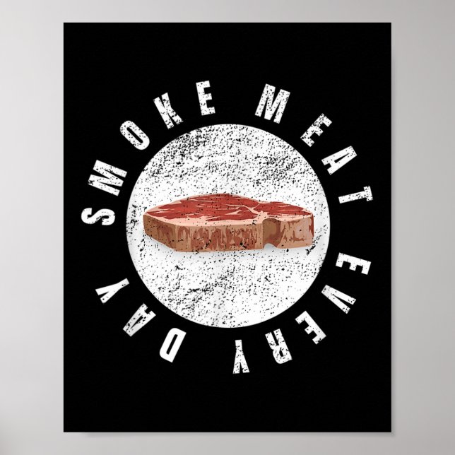 Poster Engraçado Churrasco Fumador Acessório Pitmaster Pa (Frente)