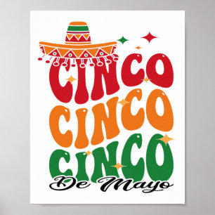 Poster Engraçado Cinco De Mayo Mexicano Fiesta 5 De Mayo