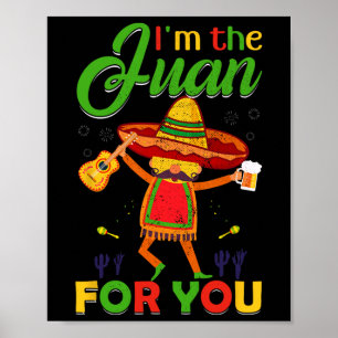Poster Engraçado Cinco De Mayo Vintage Mexicano Eu Sou O