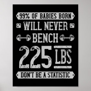 Poster Engraçado Colisor De Imprensa Bench De 225 Libras