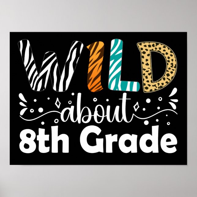 Poster Engraçado Com Engraçado De Professores Do 8º Ano (Frente)