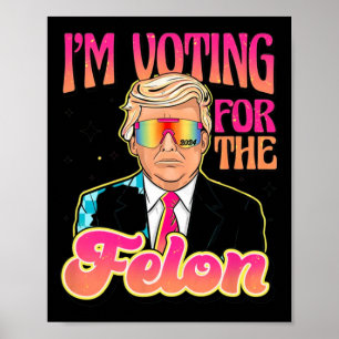 Poster Engraçado Com O Voto Cruel 4 Trump 2024 Presentes