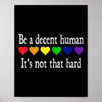 Engraçado Coração Lgbt Ser Um Humano Decente Não É