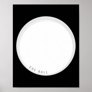 Poster Engraçado Cue Ll Billiers Principal