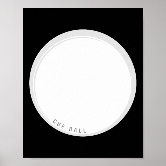Poster Engraçado Cue Ll Billiers Principal (Frente)