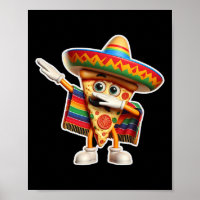 Engraçado Dançando Comida De Pizza Mexicana Lover
