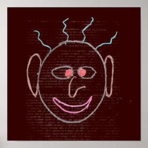 Poster engraçado das caras