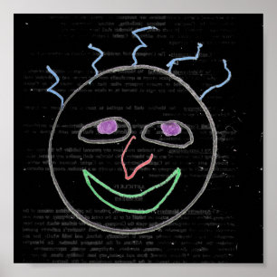 Poster engraçado das caras