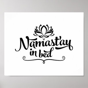 Poster engraçado das citações de Namaste