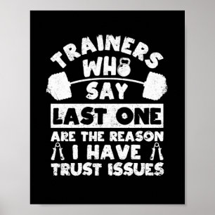 Poster Engraçado de malhação do amante do ginásio