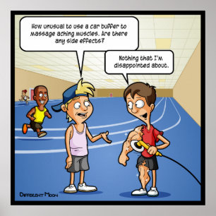 Poster Engraçado de Massagem de Carro