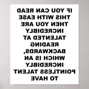 Poster Engraçado de Skill Retroativo