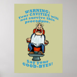 Poster Engraçado Dentist Office Wall Art