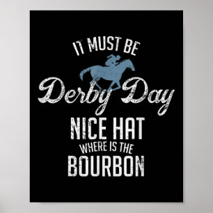 Poster Engraçado Derby Day E Mint Juleps Horse Racing