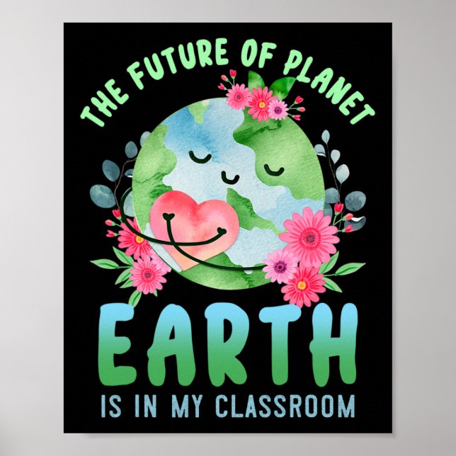 Poster Engraçado Dia Da Terra O Futuro Do Planeta Eart (Frente)
