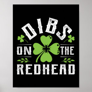 Poster Engraçado Dia de São Patrício Irlandês Shamrock Di