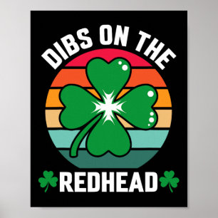 Poster Engraçado Dia de São Patrício Irlandês Shamrock Di