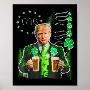 Poster Engraçado Dia de São Patrício Que Nós, A Bandeira 
