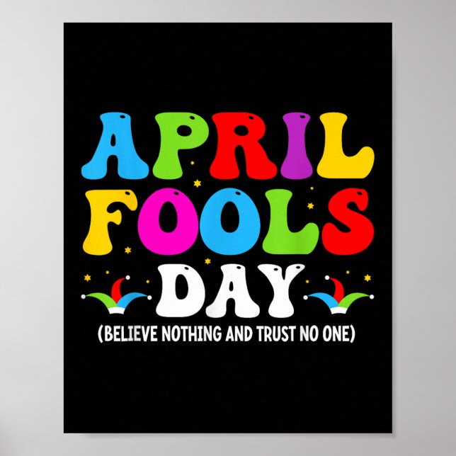 Poster Engraçado Dia dos Idiotas de abril 14 de abril, ru (Frente)