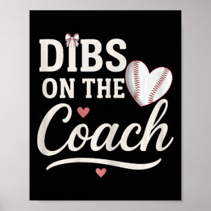 Poster Engraçado Dibs No Treinador Vende Mães Bonitas Do