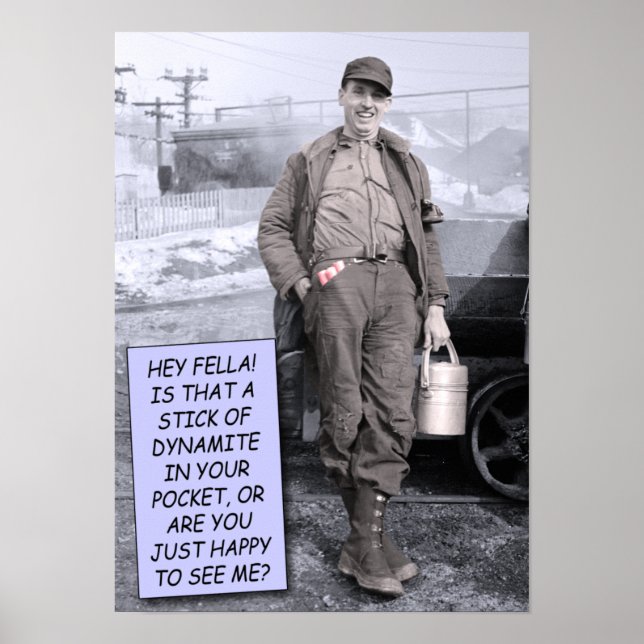 Poster engraçado - Dinamite? (Frente)