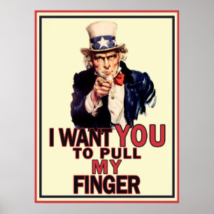 Poster engraçado do tio Sam