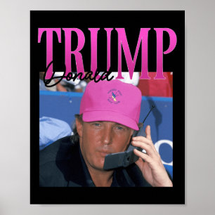 Poster Engraçado Donald Trump Sinto minha falta, mas Y2k 