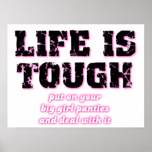 Poster engraçado dos calcinhas grandes da menina