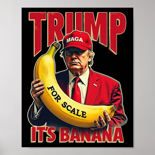 Poster Engraçado é Banana para Scales Trump 1 (Frente)