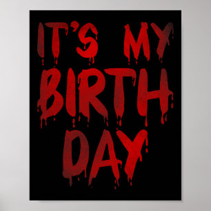 Poster Engraçado, é o meu aniversário para o Thriller Mo