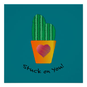 Póster Engraçado Em Cactus