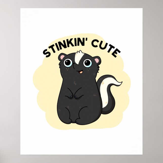Poster Engraçado Engraçado Adorável Skunk Pun (Frente)