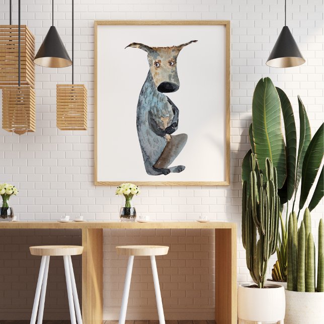 Poster Engraçado engraçado, grão-d'água (Criador carregado)