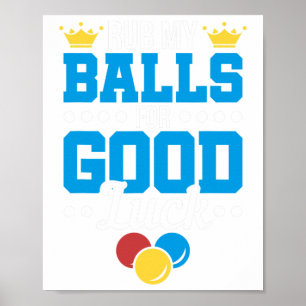 Poster Engraçado Esfregar Meu Jogador De Piscina De Bilha