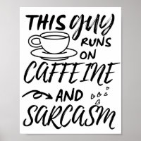 Engraçado Esta Cara Funciona Em Cafeína E Sarcasmo