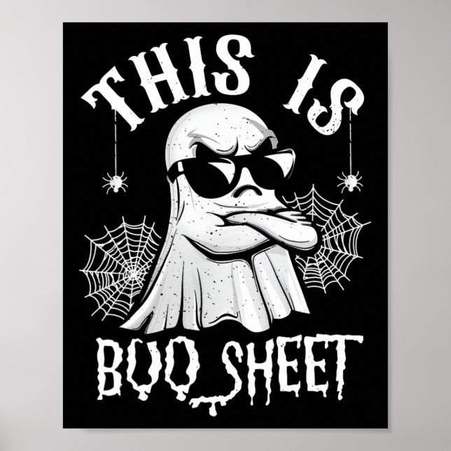 Poster Engraçado Este É O Boi Sheet Ghost Lazy Halloween  (Frente)
