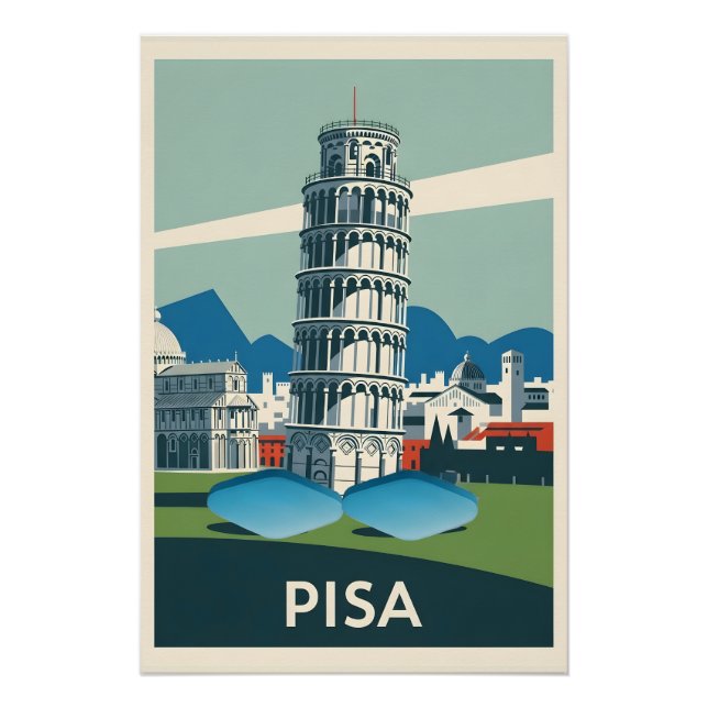 Póster Engraçado estilo WPA parques nacionais (Frente)