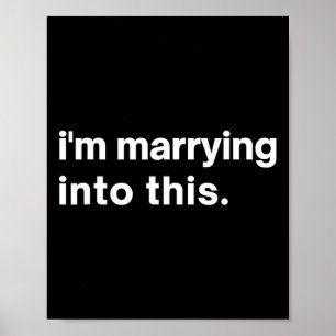 Poster Engraçado, estou me casando com esse noivo1