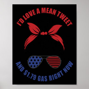 Poster Engraçado Eu Amaria Um Tweet Mau E 1.79 Gasolina C