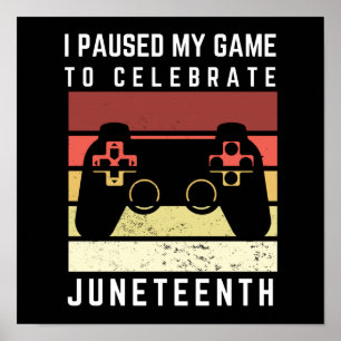 Poster Engraçado Eu Pausar Meu Jogo Para Comemorar O Déci
