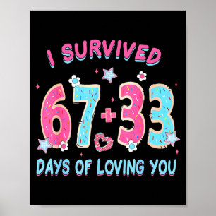 Poster Engraçado Eu Sobrevivi 67 + 33 Dias De Te Amar Val