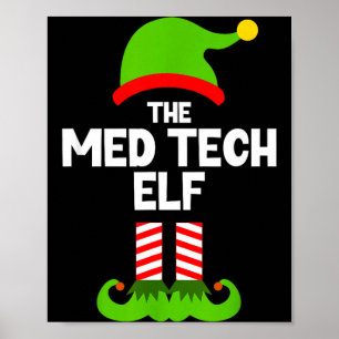 Poster Engraçado Eu Sou O Elfo Técnico De Medicina Natal
