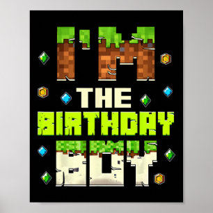 Poster Engraçado Eu Sou O Garoto De Aniversário Vídeo Gam