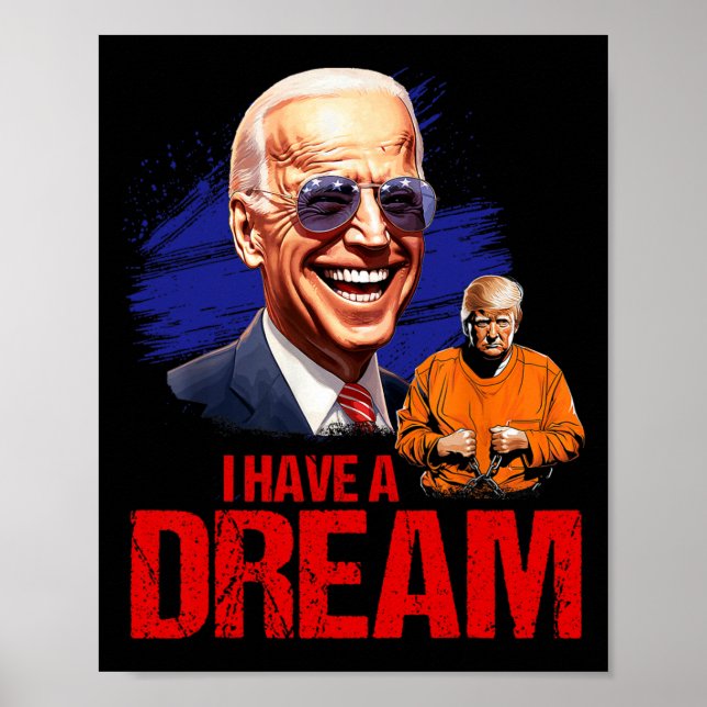 Poster Engraçado Eu Ter Um Sonho Trancando-O (Frente)