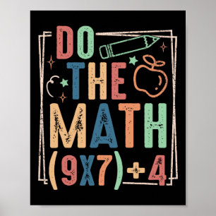 Poster Engraçado Faça as Contas 67 Meme Seis Sete Menino