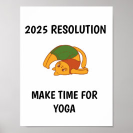Poster Engraçado Faça tempo para Yoga Wall art